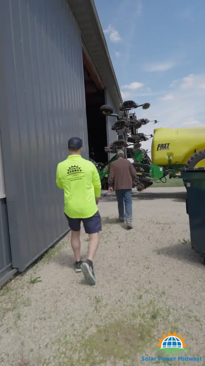Scott, Friedstead Farms, a working farm in Morris, running on solar since 2021